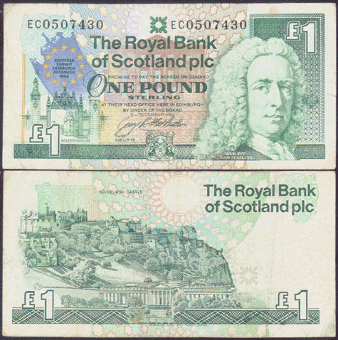 1992 Scotland 1 Pound (European Summit) L002092